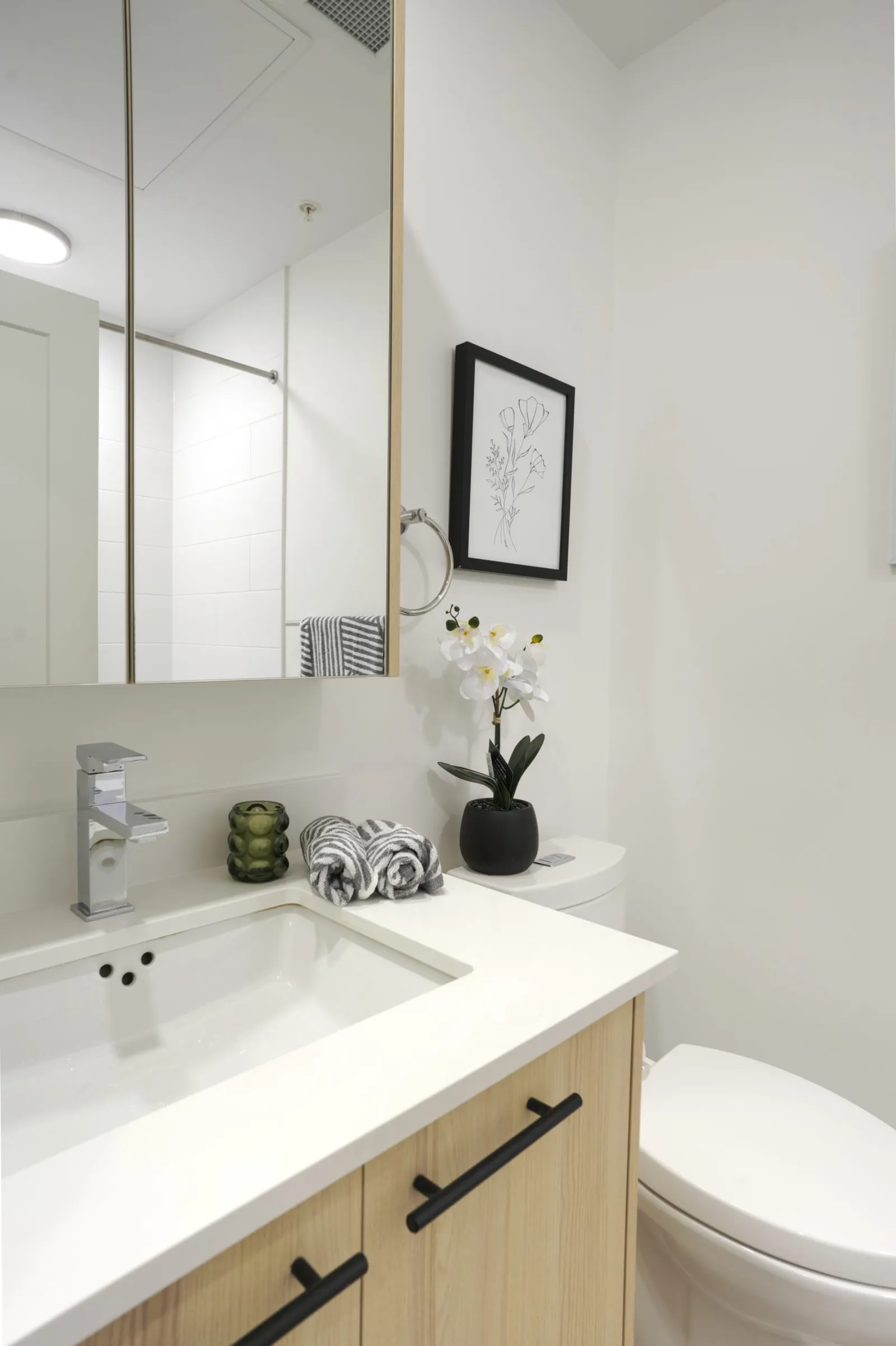 Bathroom finishes in an Anacapri home
