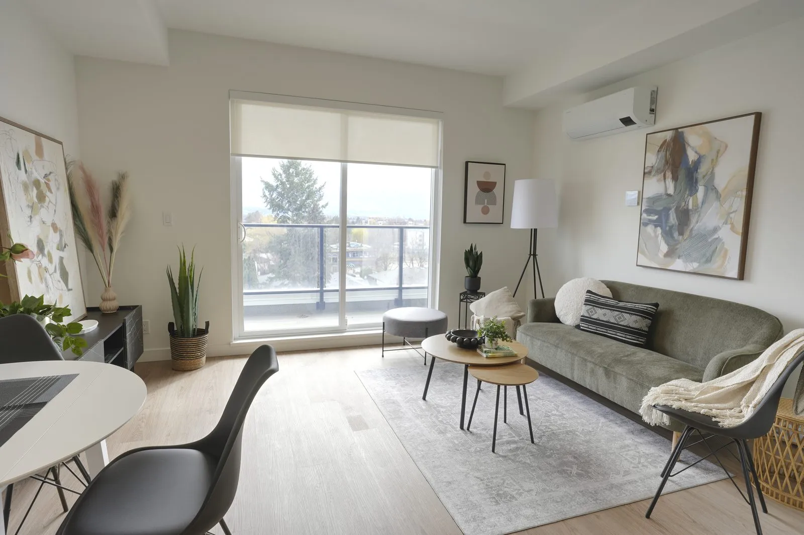 Open-concept living room in an Anacapri home