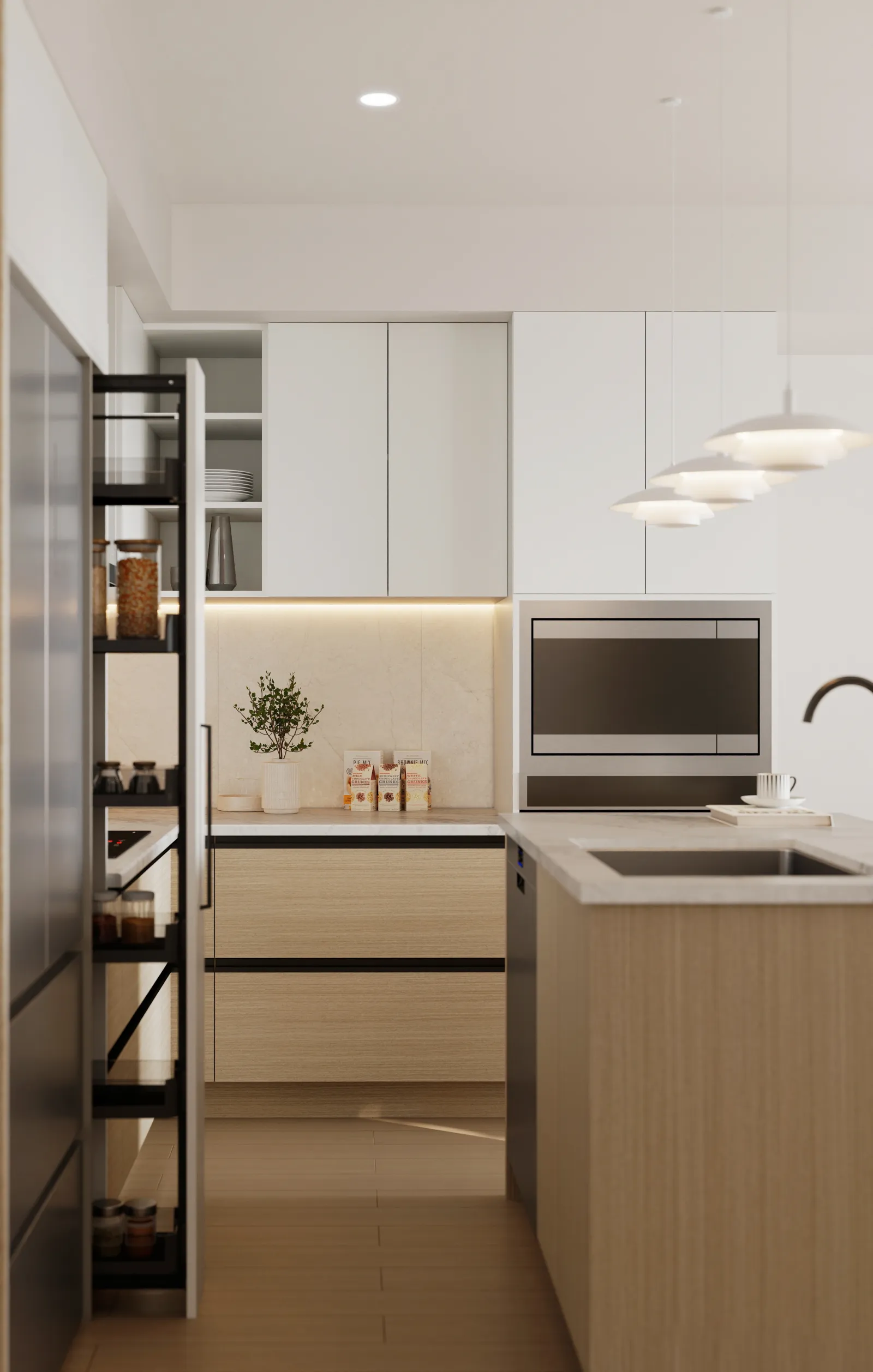 Kitchen detailing and finishes in a Kamilia home